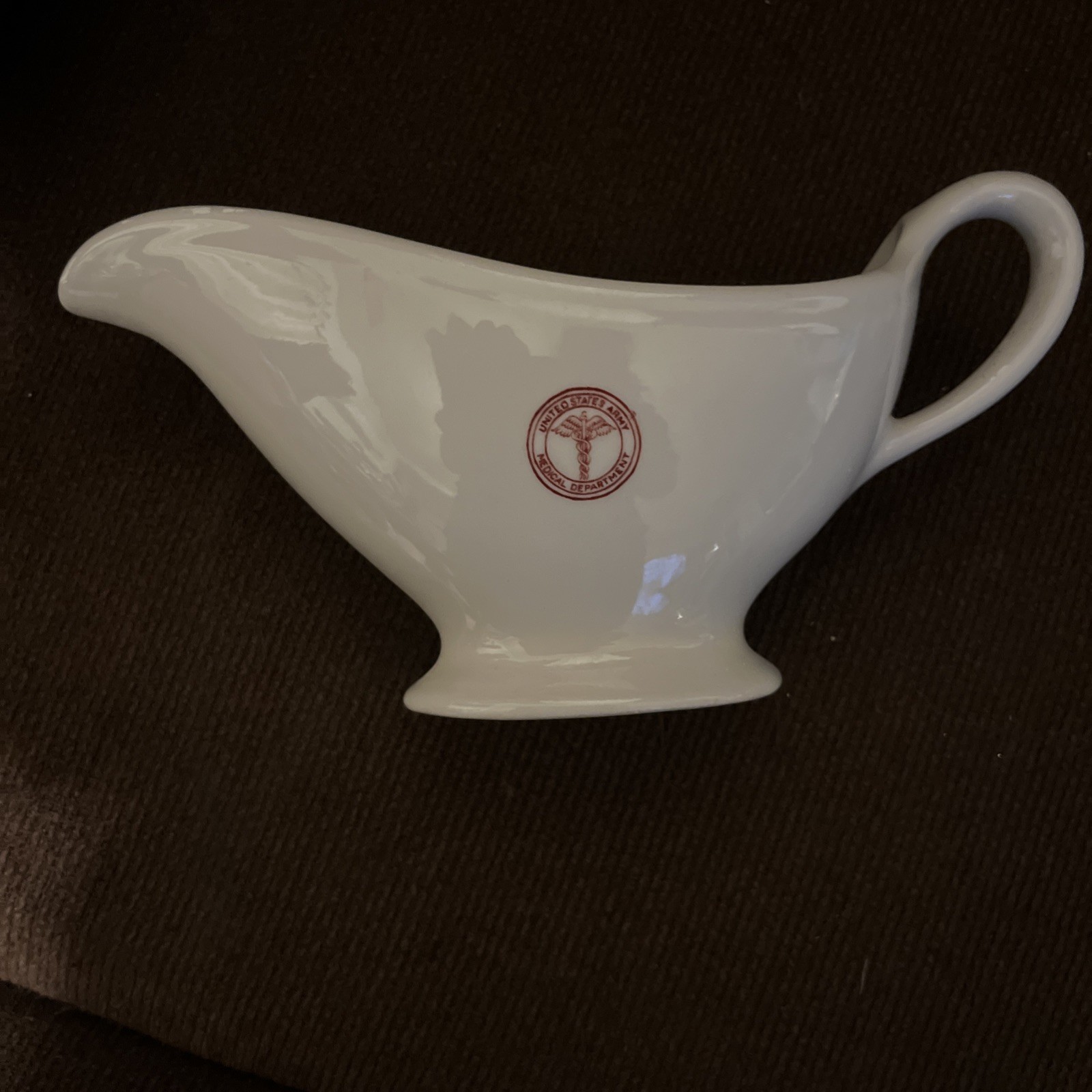 WW11 U.S.Army Medical Dept. Sterling China Gravy Boat