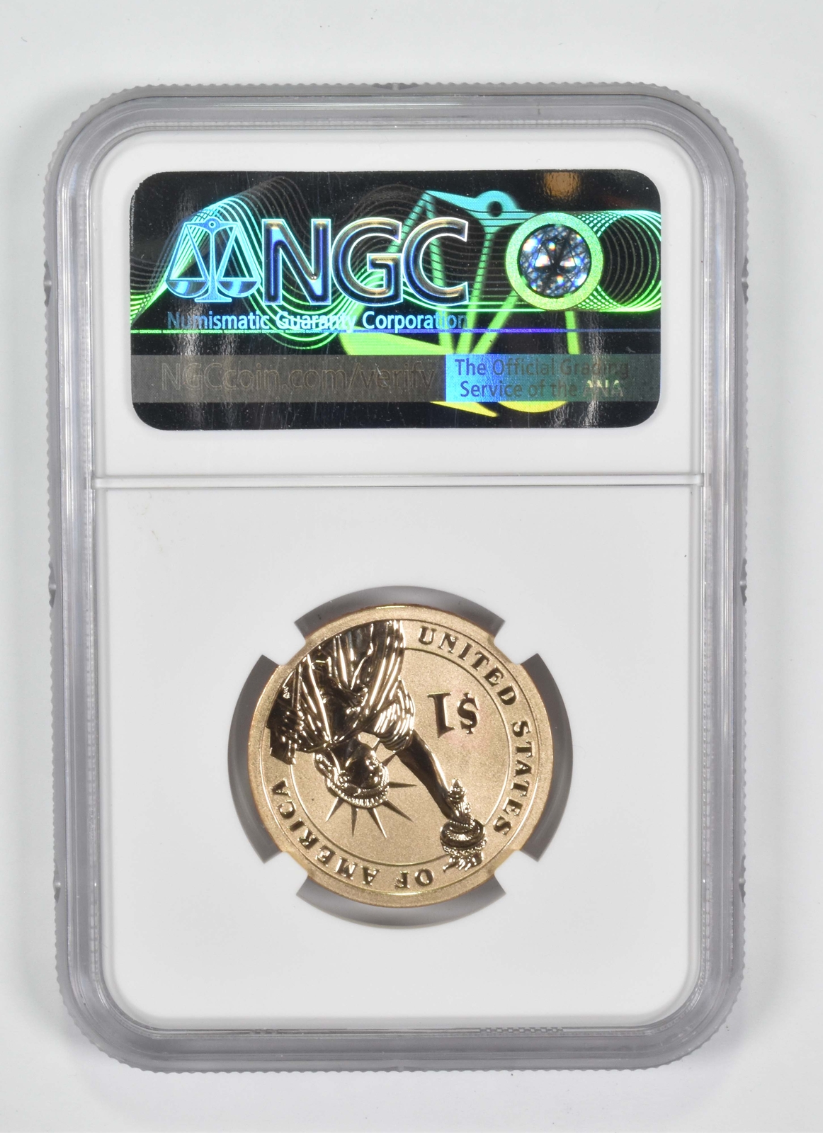 2015-P Dwight Eisenhower $1 Coin and Chronicles Reverse PF69 NGC