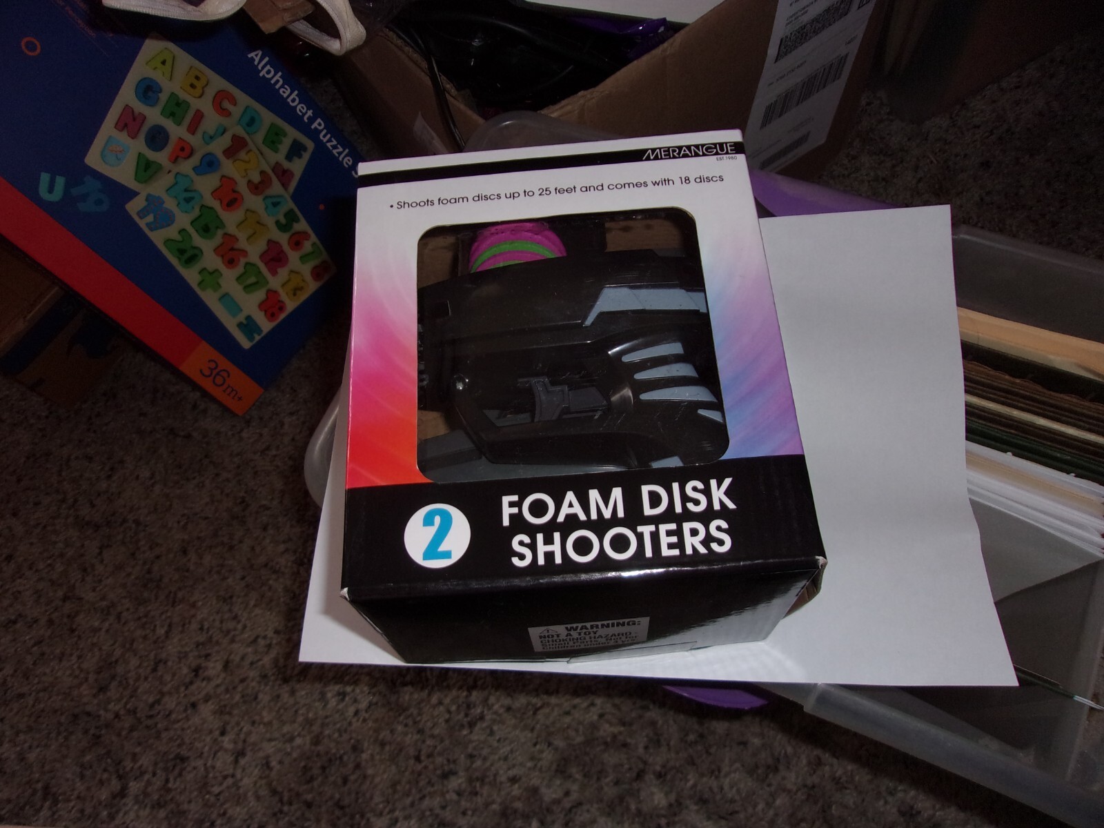 2 foam disc shooteers with 18 disc