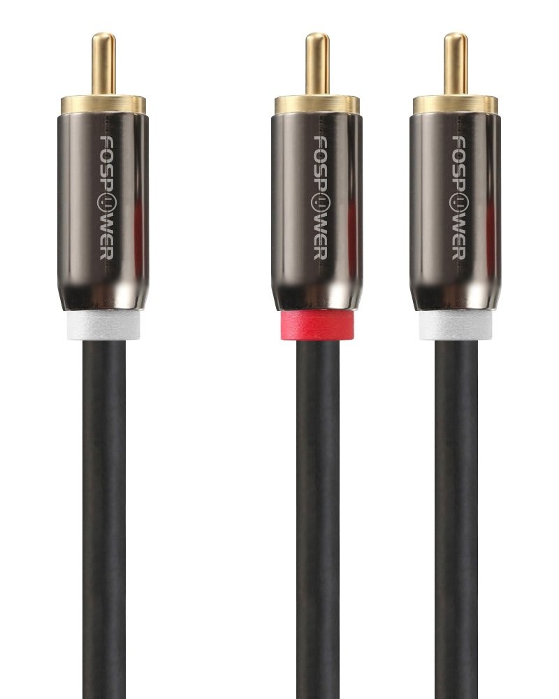 FosPower RCA Y-Adapter (6 Feet), 1 Male to 2 Y 6 Feet, 06 FT