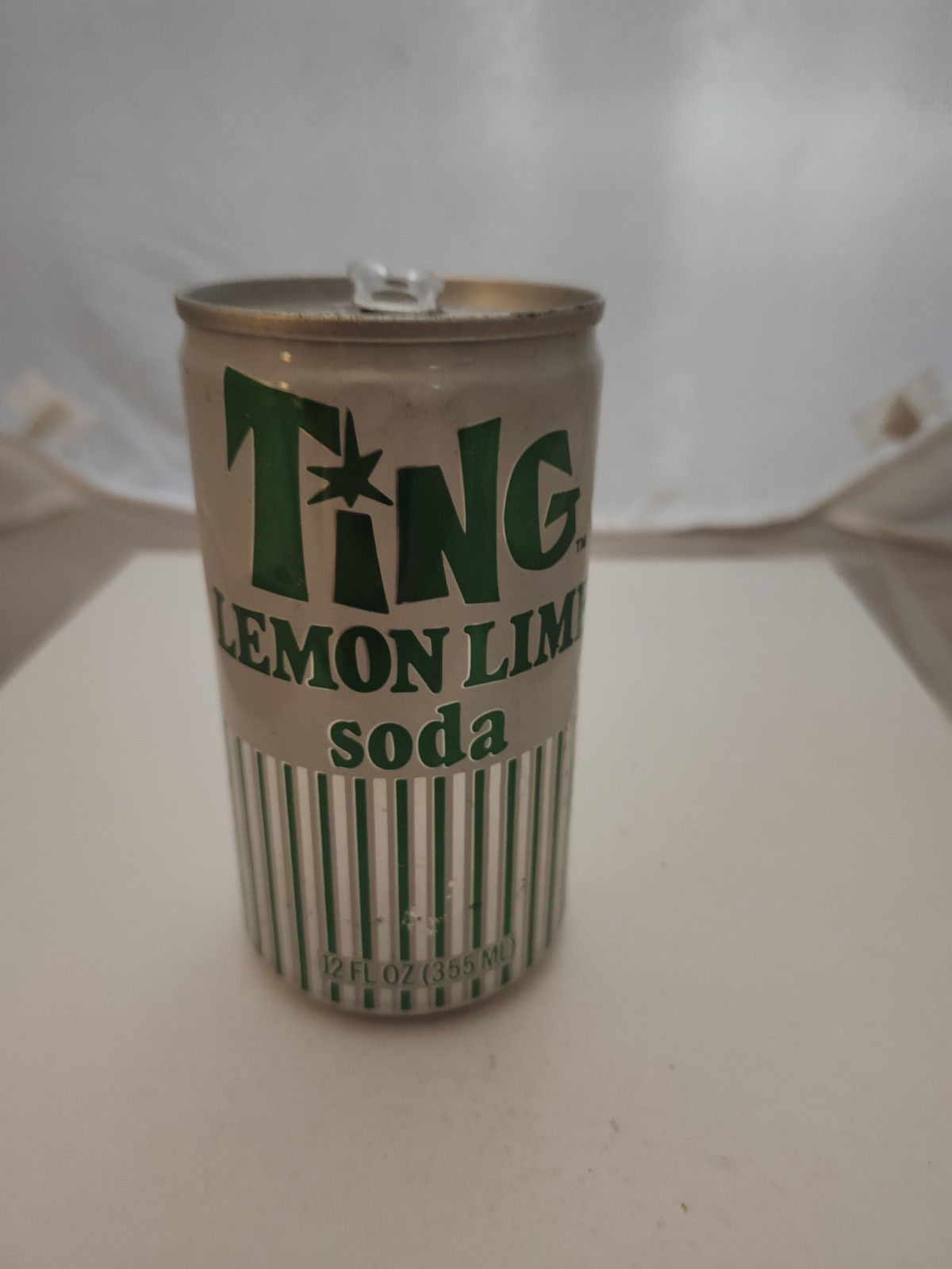 TING  LEMON 🍋 LIME ALL-ALUMINUM P/T SODA 🥤 CAN BELGIUM, WISCONSIN 1980's