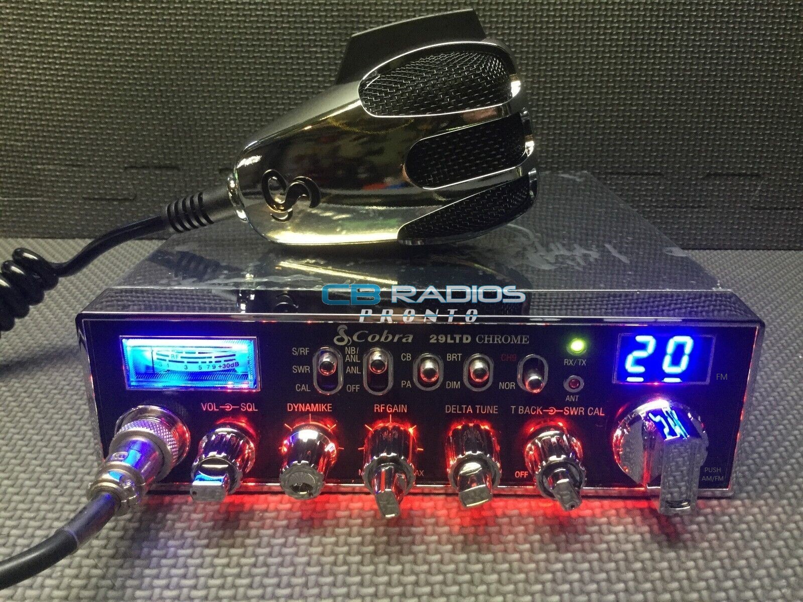 Cobra 29 LTD Chrome - RED NITRO + PERFORMANCE TUNED + RECEIVE ENHANCE + ECHO