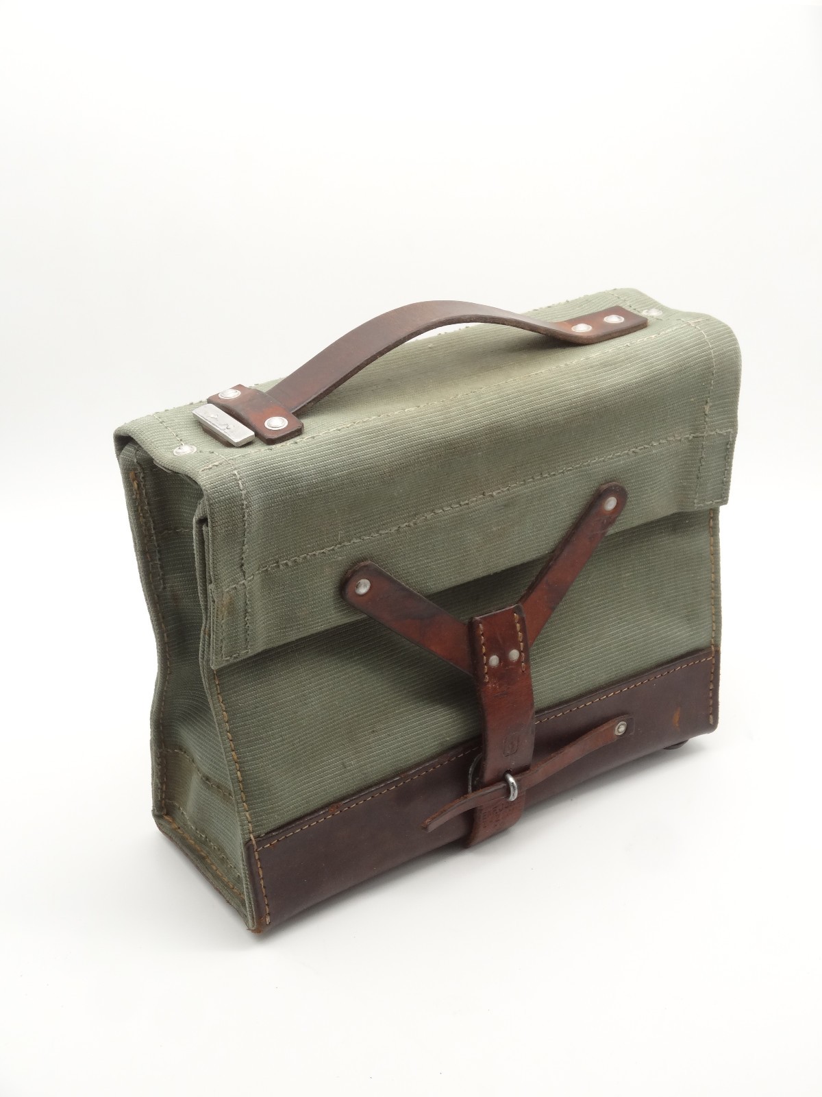 Rarity Vintage Swiss Army Military Ammo/Tool Bag Leather Pouch 1962 STGW 57+90