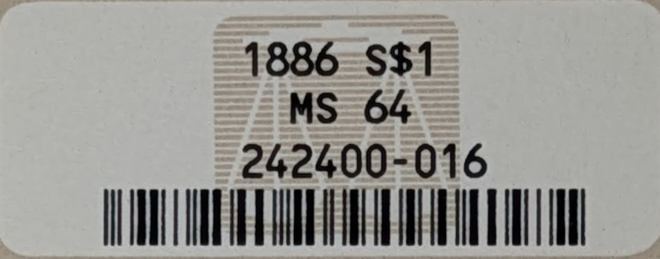 1886 Morgan Silver Dollar NGC MS-64