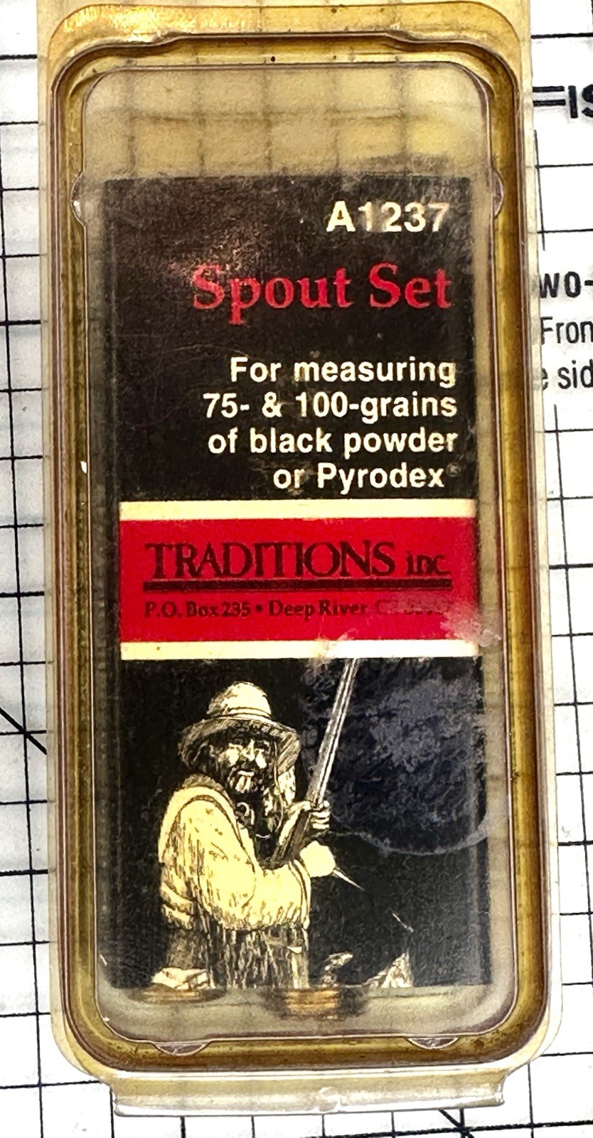 Traditions A1237 Brass Spout Set 75/100 Grains Muzzleloader Powder Flask Tips