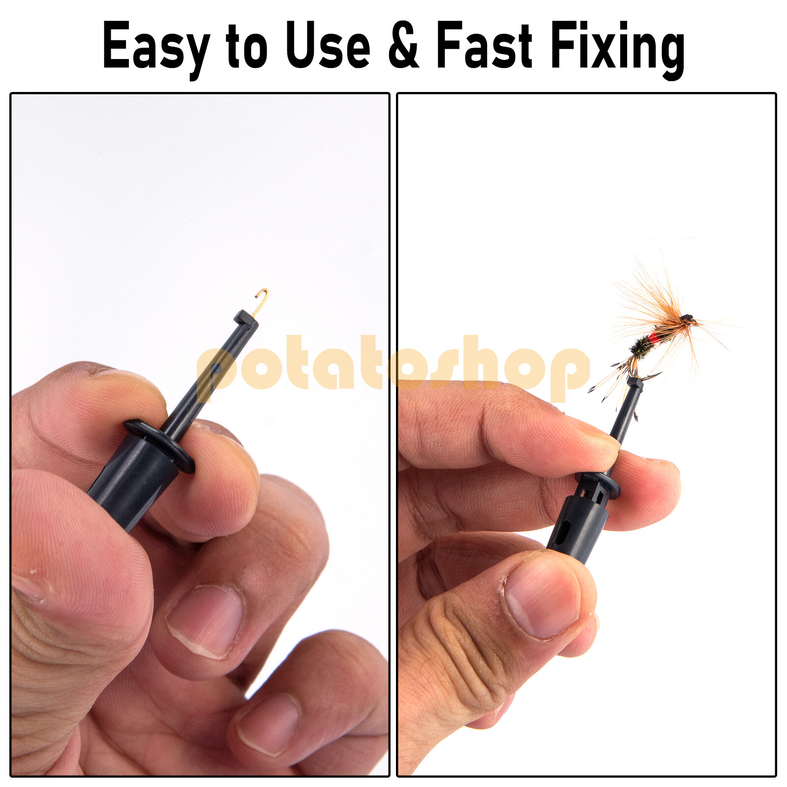20pcs Fly Hook Hackle Pliers Long Tip Flies Lures Hooks Display Fly Tying Tool