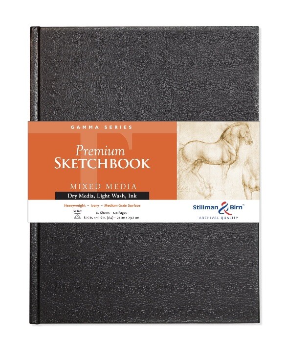 Stillman & Birn Gamma Series PremiumHard-Cover Sketchbook, 8.27" x 11.69"