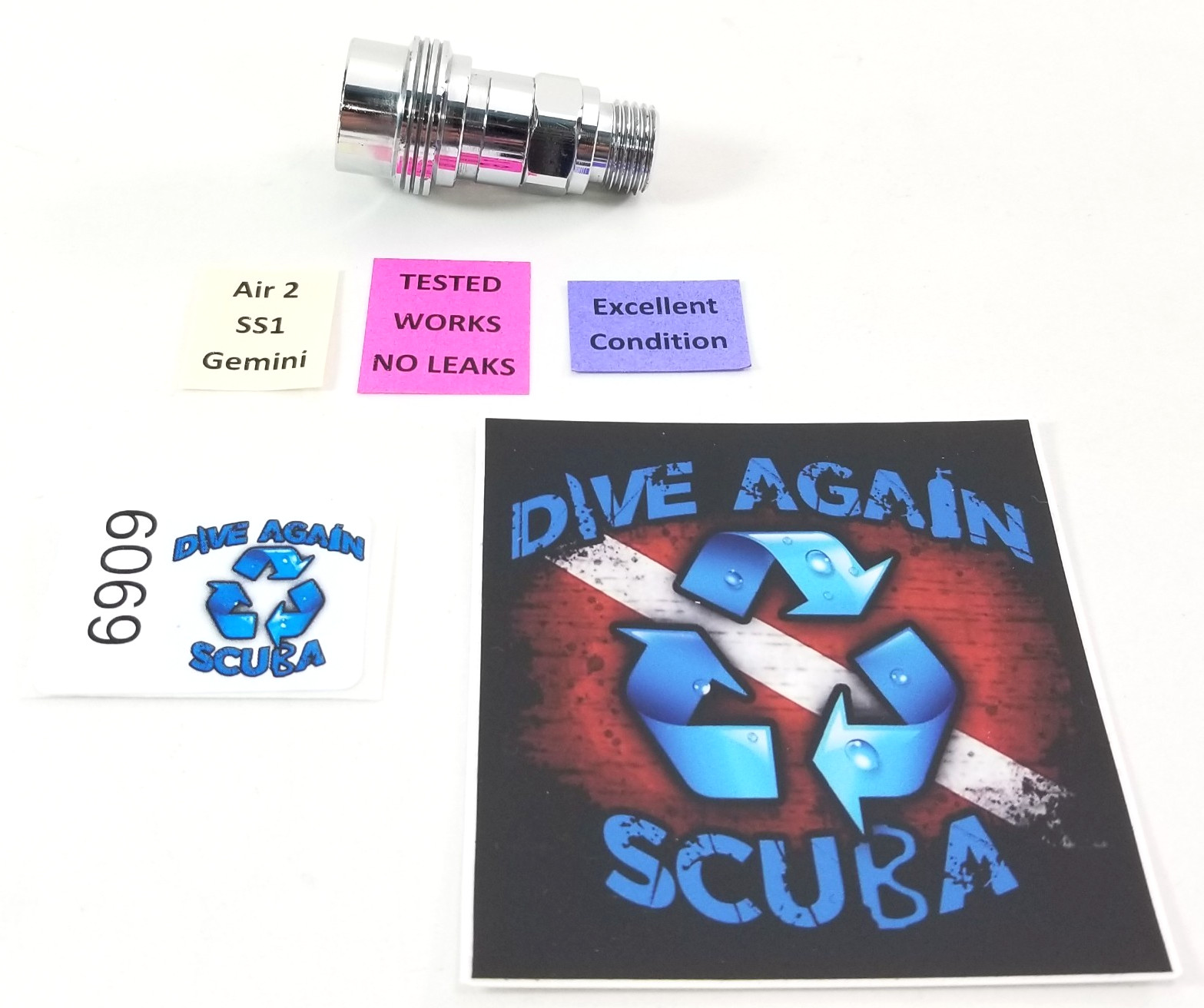 Scubapro Air 2 Scuba BCD Octo Inflator Quick Disconnect Regulator Hose Adapter