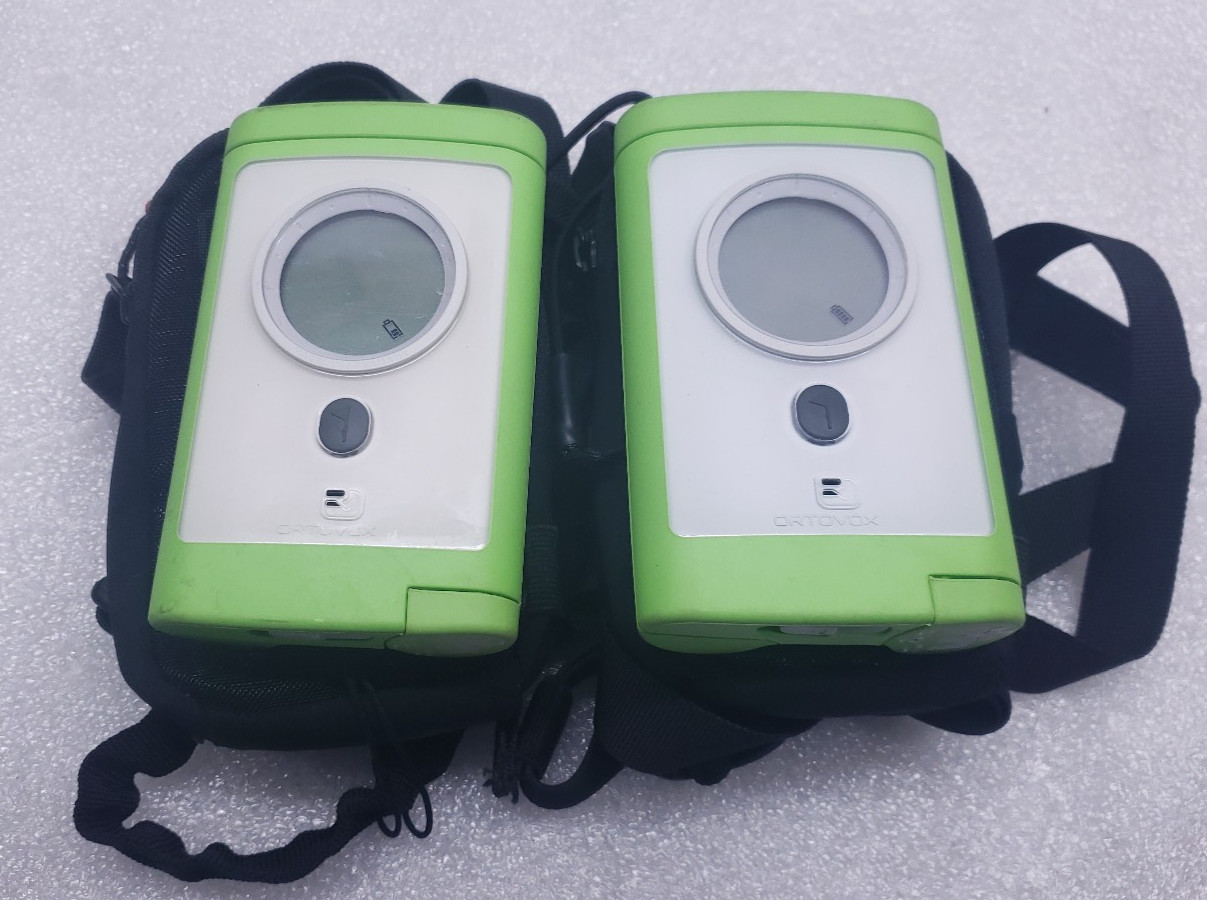 Lot Of 2 Ortovox 3 Avalanche Tranceiver Beacon with Harness [READ] #99