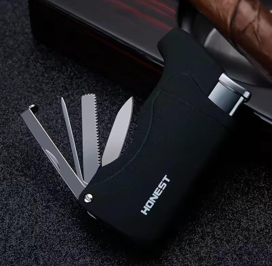 Honest Multifunction Butane Gas Jet Torch Cigarette Lighter With Pipe Rod