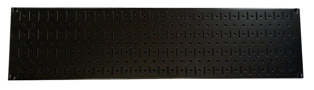 Narrow Pegboard Rack 8x32 Inch Black Metal Pegboard Runner Tool Board Panel