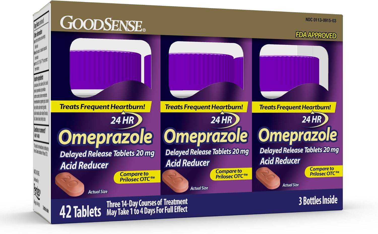 Omeprazole 20mg Delayed Release Heartburn Relief 42 Count