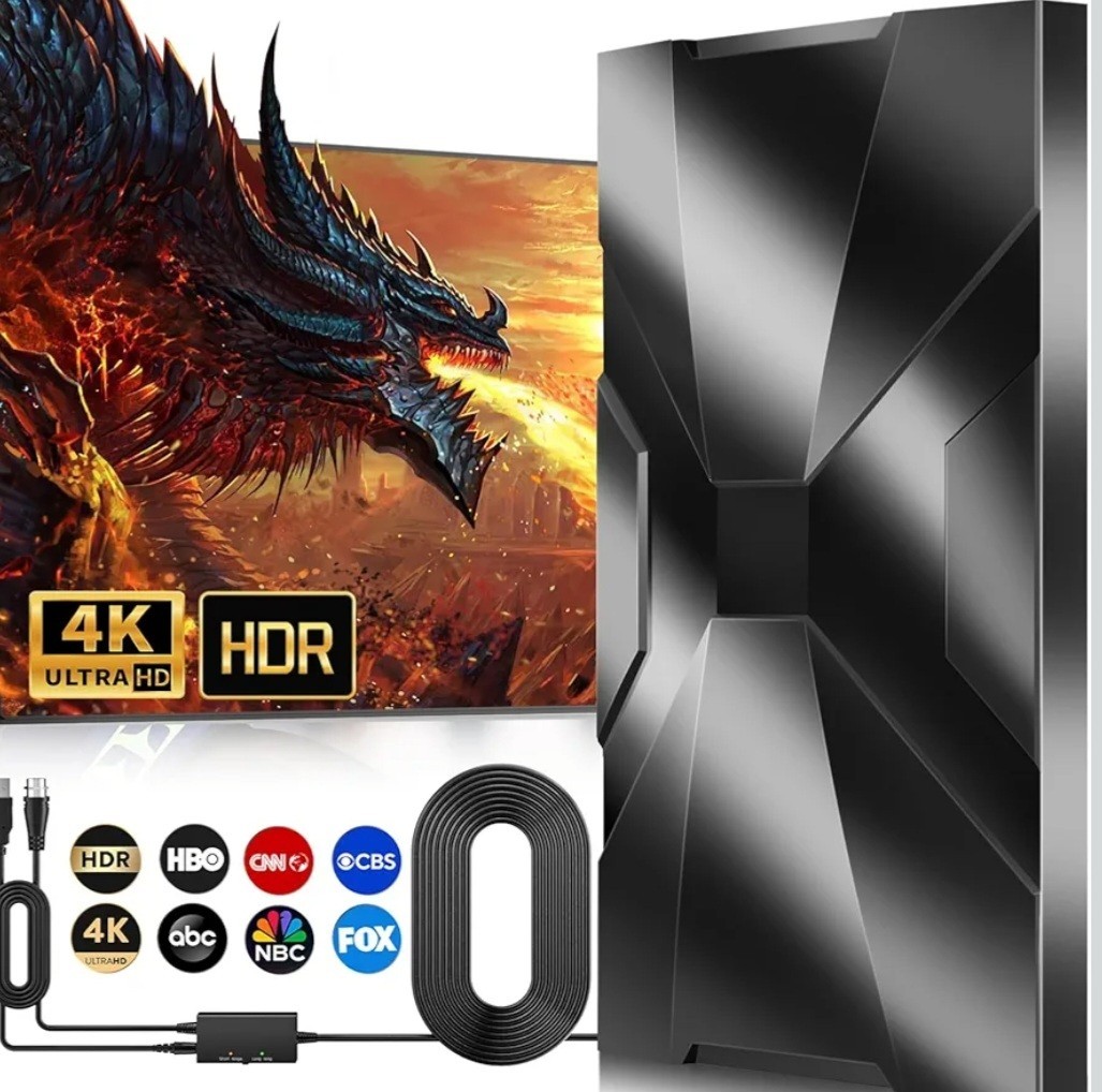 Antena de TV 2026 para interiores y exteriores, antena para Smart TV Para 2k ,4K