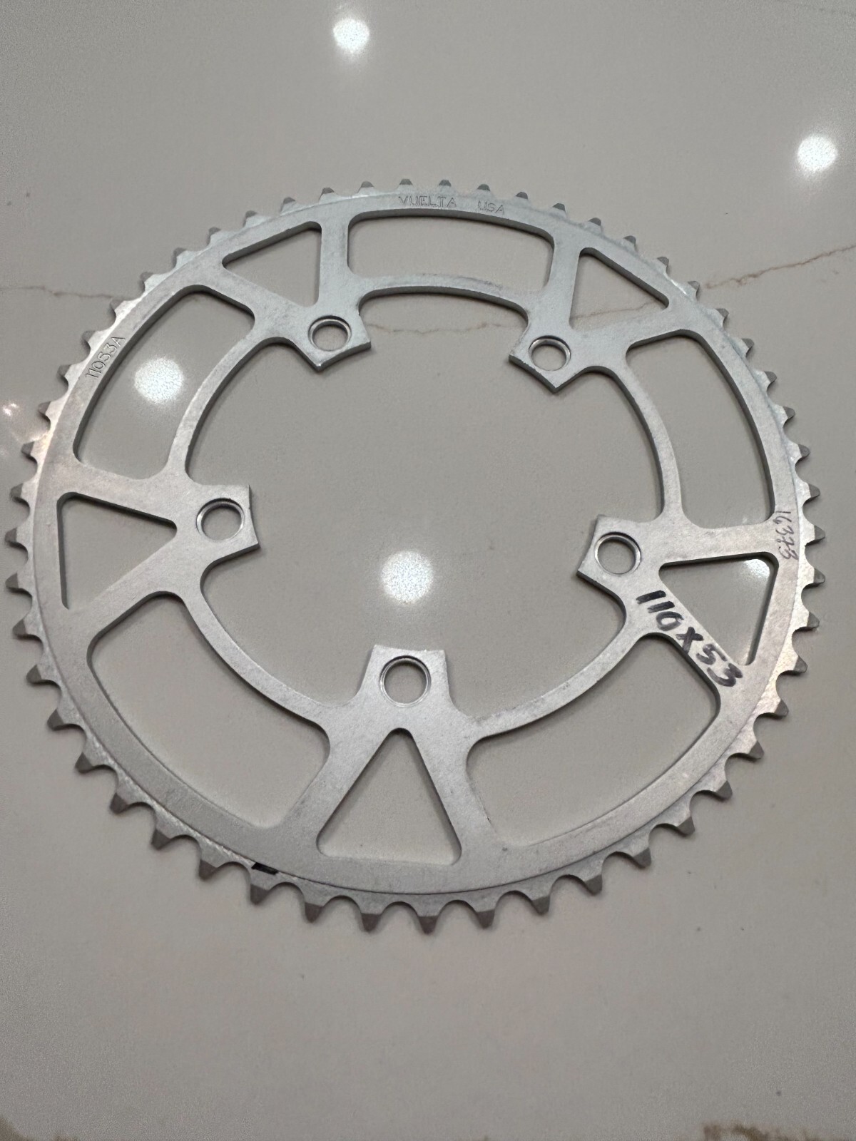 New NOS Vuelta Alloy  53T Chainring - 110x53T - Road