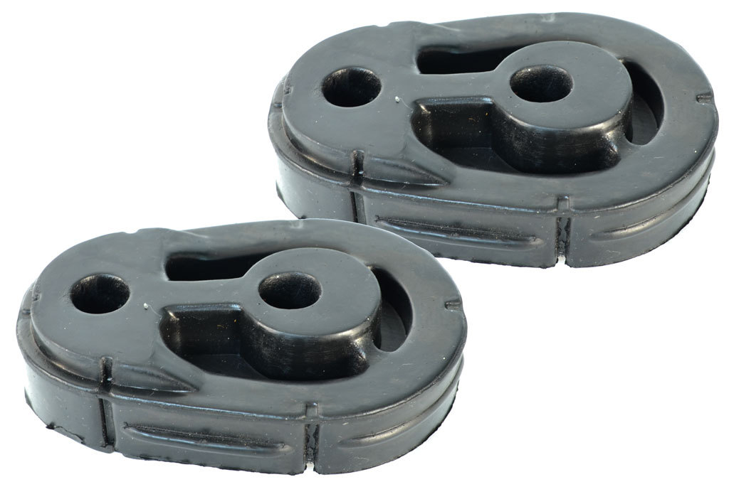 Pair of Exhaust Pipe Isolators Rubber fits Jeep Wrangler JK 2007-2017 All Models