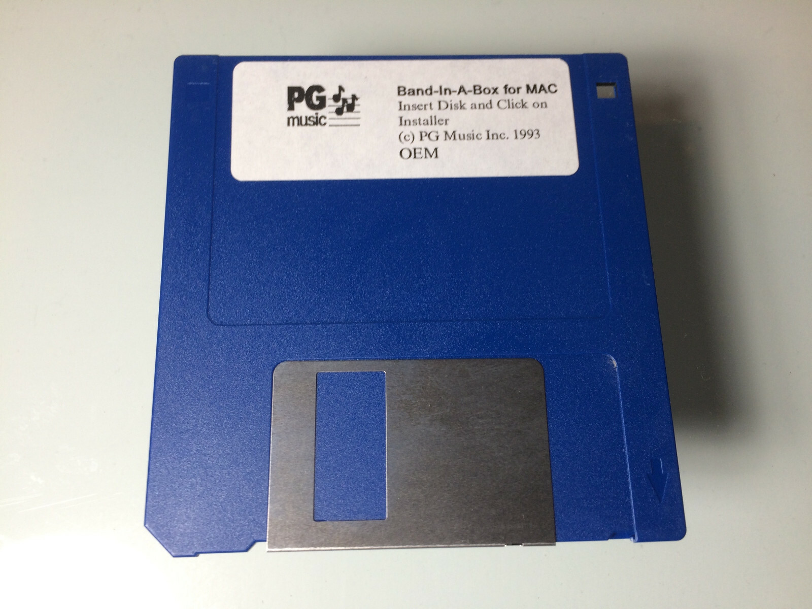 PG Music 'Band-In-A-Box for Mac Floppy disc Installer