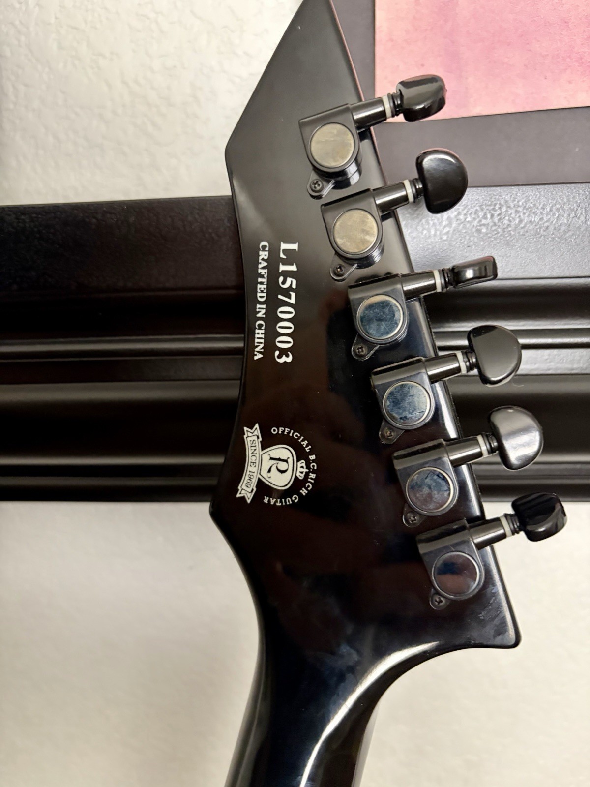 B.C. Rich Warlock Electric Guitar Black Neck-Through