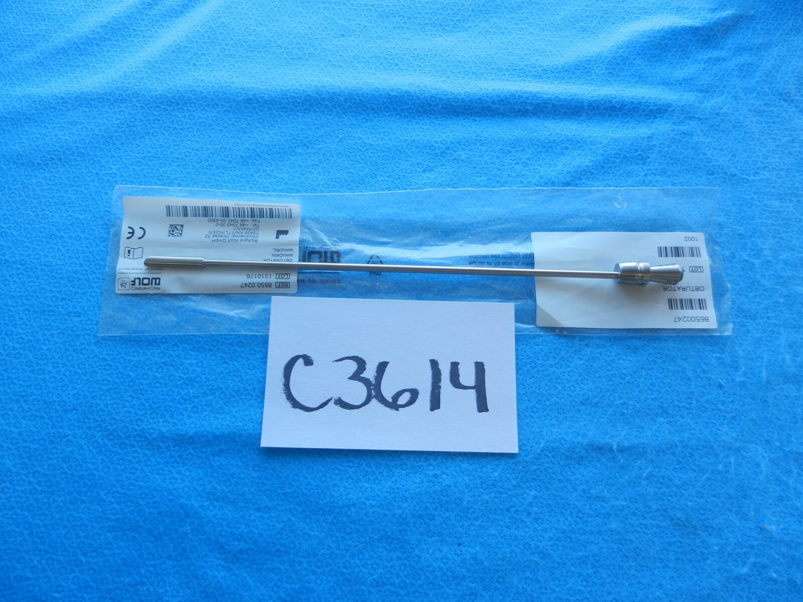 R. Wolf Surgical Urology 17.5Fr. Standard Obturator 8650.0247 NEW!