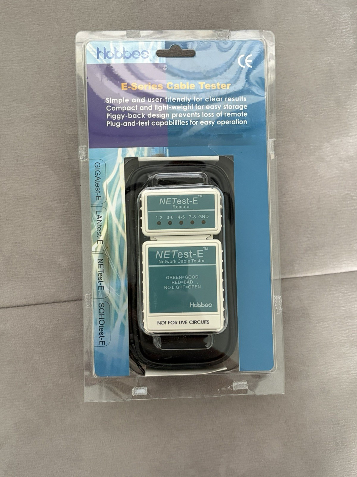 Hobbes GIGAtest-E-400 E-Series Cable Tester Net Test E Open Box
