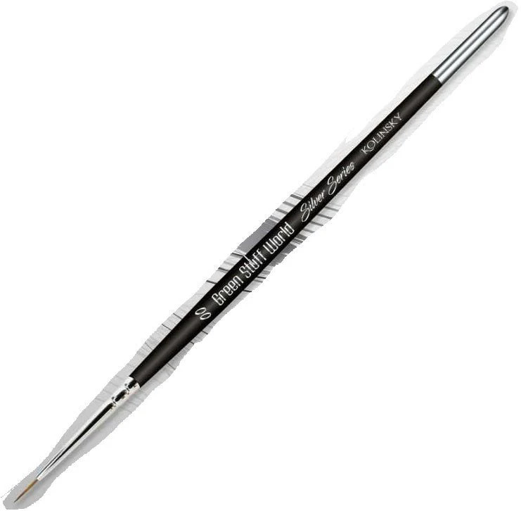 Green Stuff World for Models and Minatures Silver Series Kolinsky Brush - Size 0