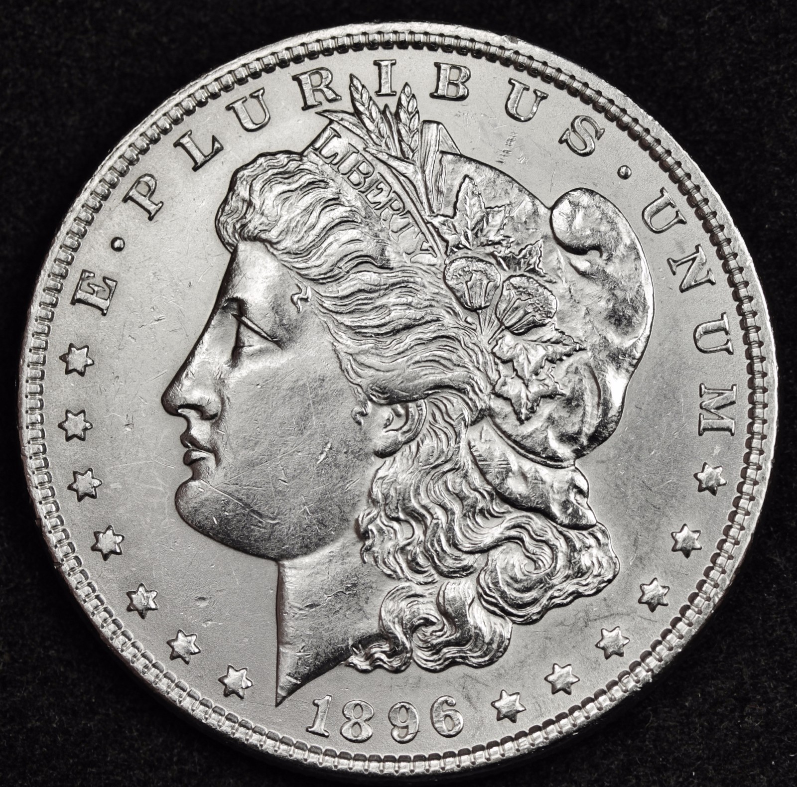 1896 Morgan Silver Dollar.  B.U.  105154  Inventory H