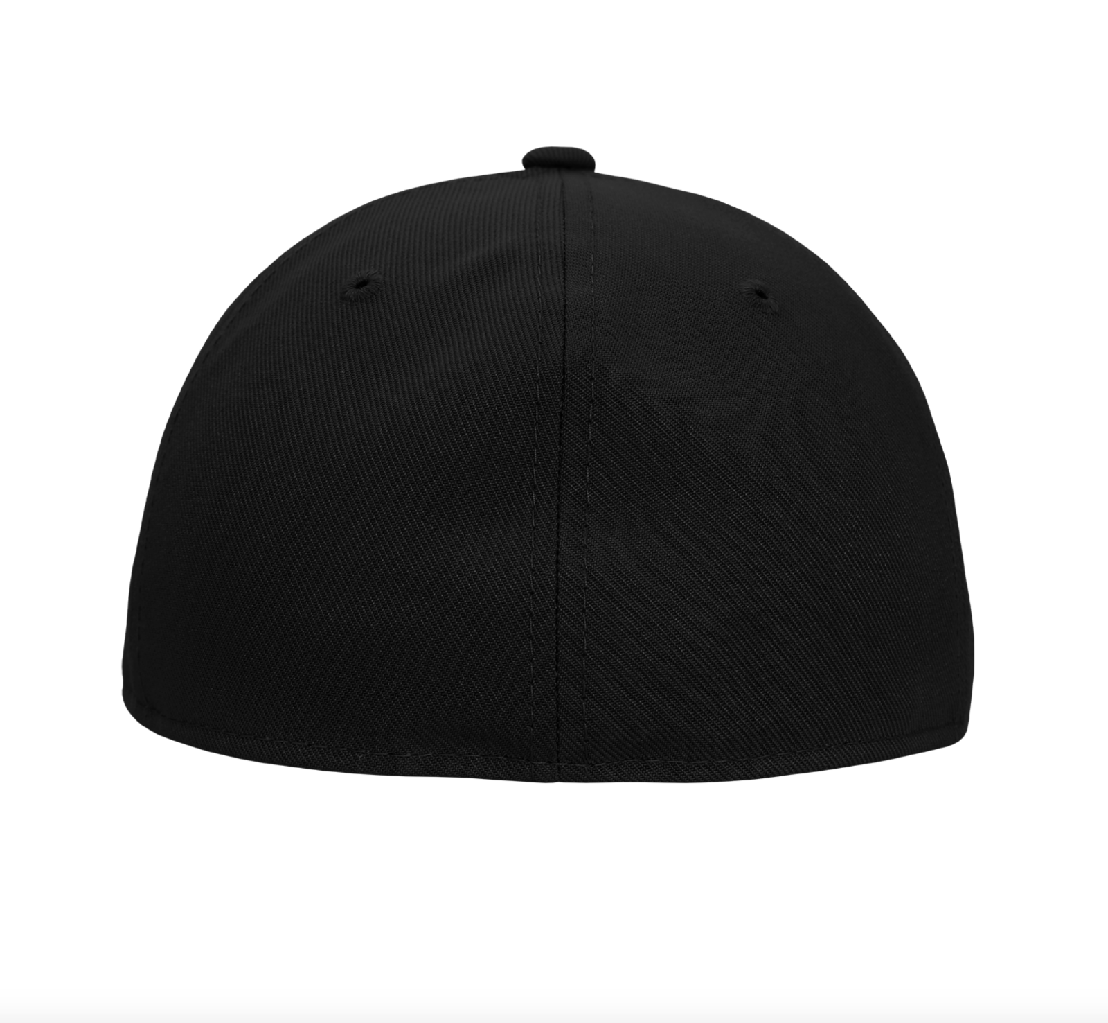 Black Fitted Flat Bill Plain Solid Blank Baseball Ball Cap Caps Hat Hats 9 SIZES