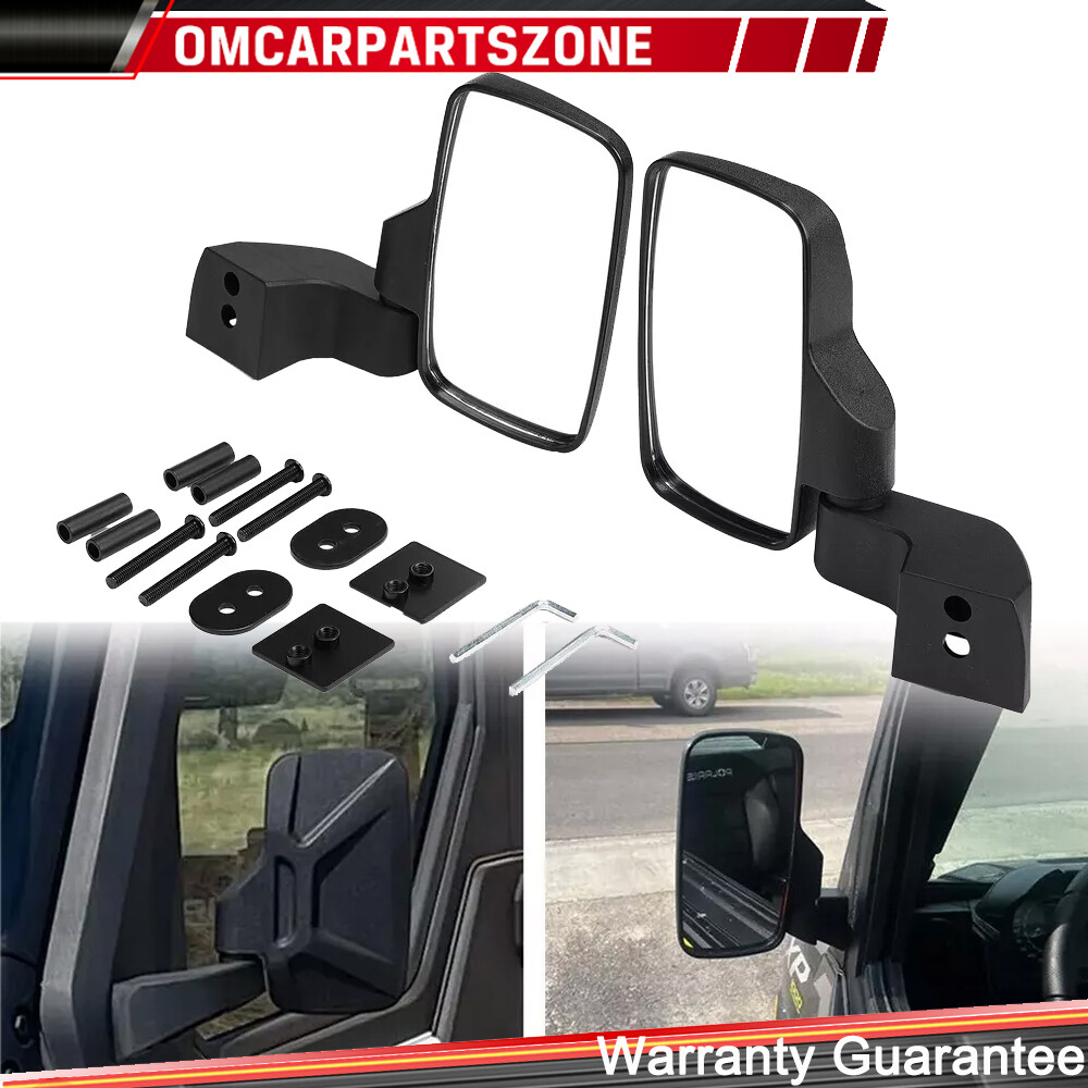 UTV Door Mounted Side View Mirrors For Polaris Ranger 1000 570 Northstar XP SP