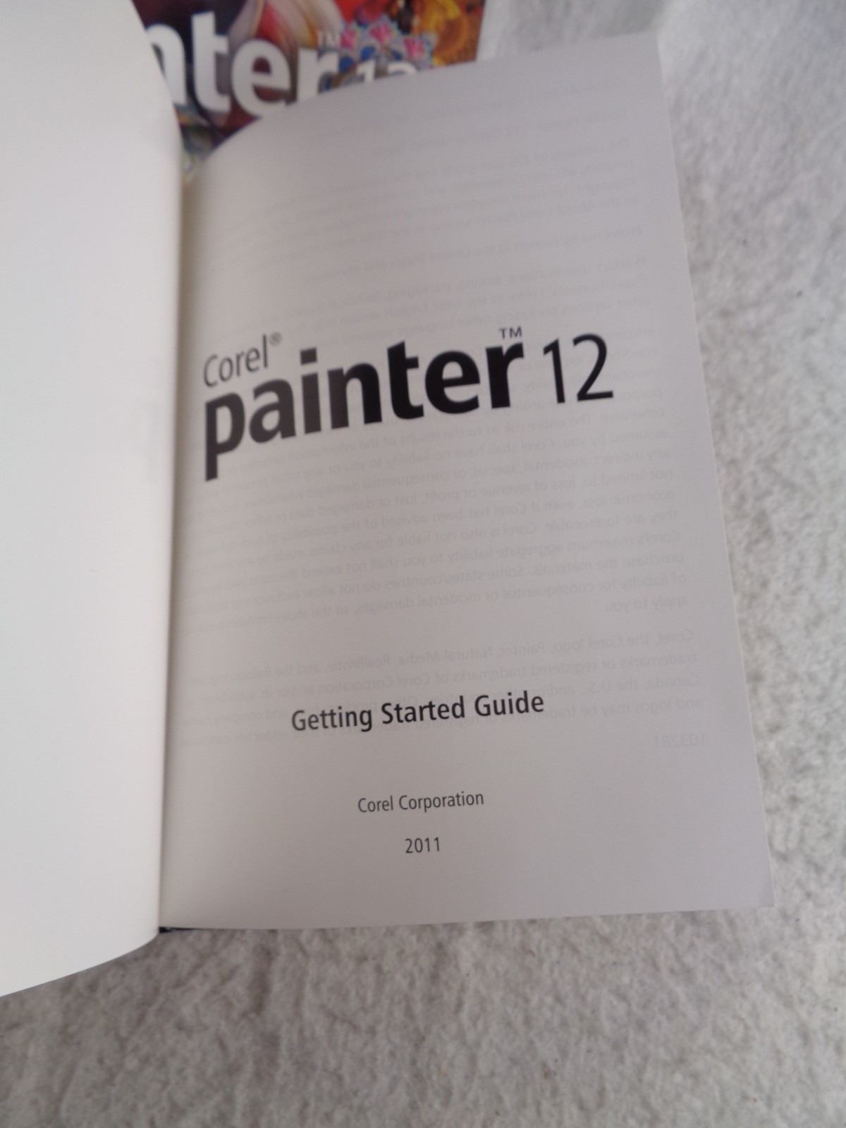Corel Painter 12 Special Getting Started Guide Upgrade Software Windows/Mac