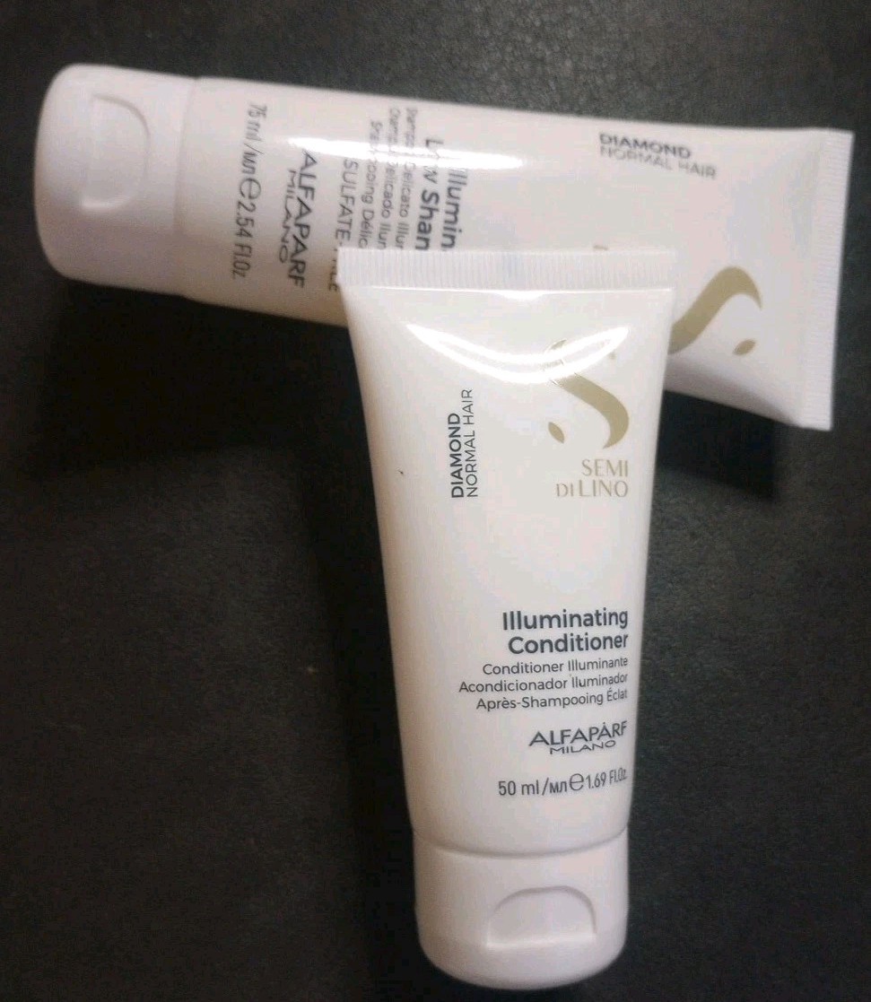New Alfaparf Milano Semi Di Lino Diamond Illuminating Low Shampoo & Conditioner