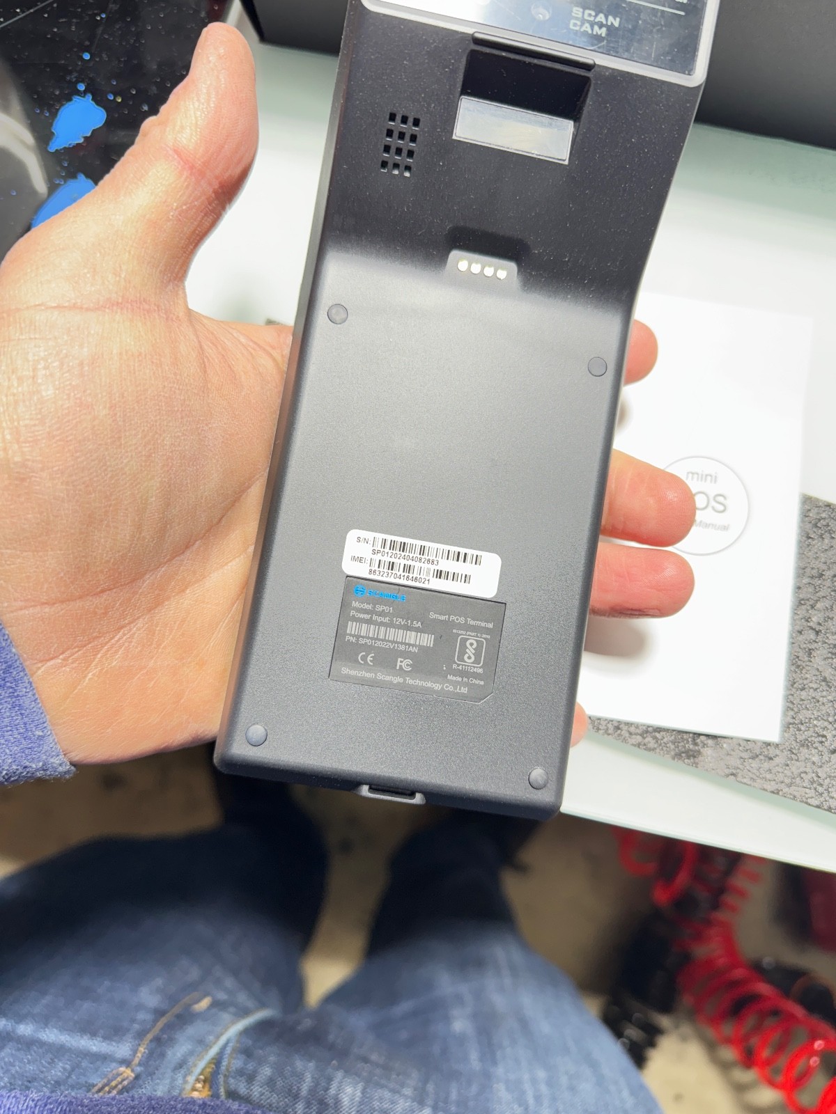POS Android 13 PDA Receipt Printer 58mm High Speed Thermal Printer 5.5’ Touch Sc