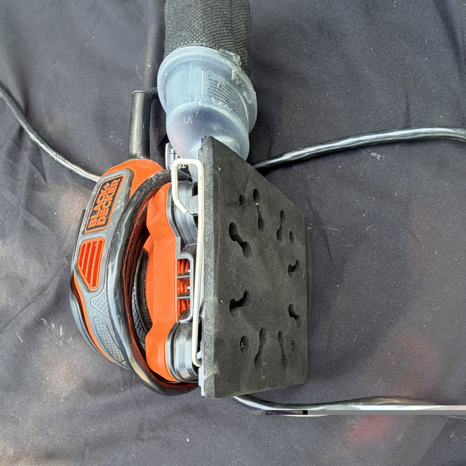 BLACK+DECKER BDERO100 Corded Detail Sander w/ Triangular Pad & Dust Bag