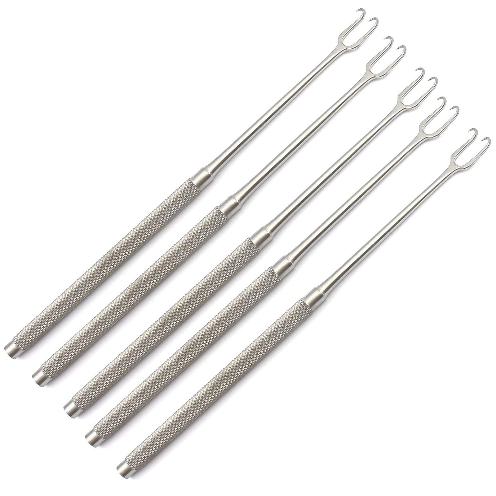Set Of 5 Double 2 Prong Joseph Skin Hook 6.25" 5mm Dermal Surgical Instruments