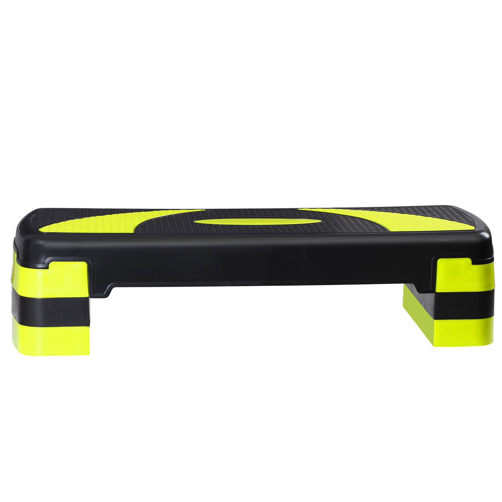 31" Exercise Step Platform Adjust Aerobic Step Platform Workout Stepper Yellow