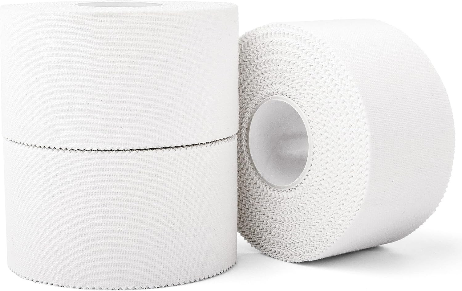 (3 Pack) White Athletic Sports Tape, Very Strong Easy Tear No Sticky Residue Tap