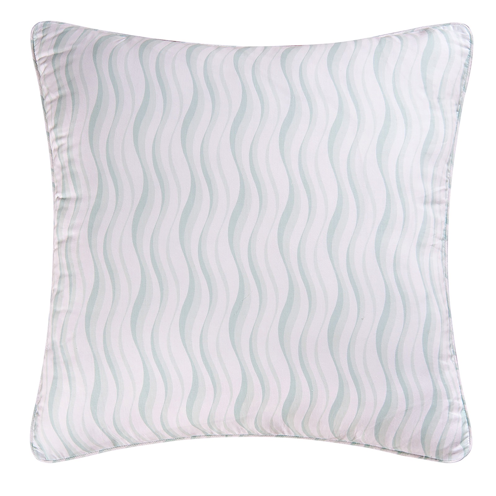 Mystic Echoes Striped Handcrafted 100% Cotton Euro Pillow Sham 26" x 26"