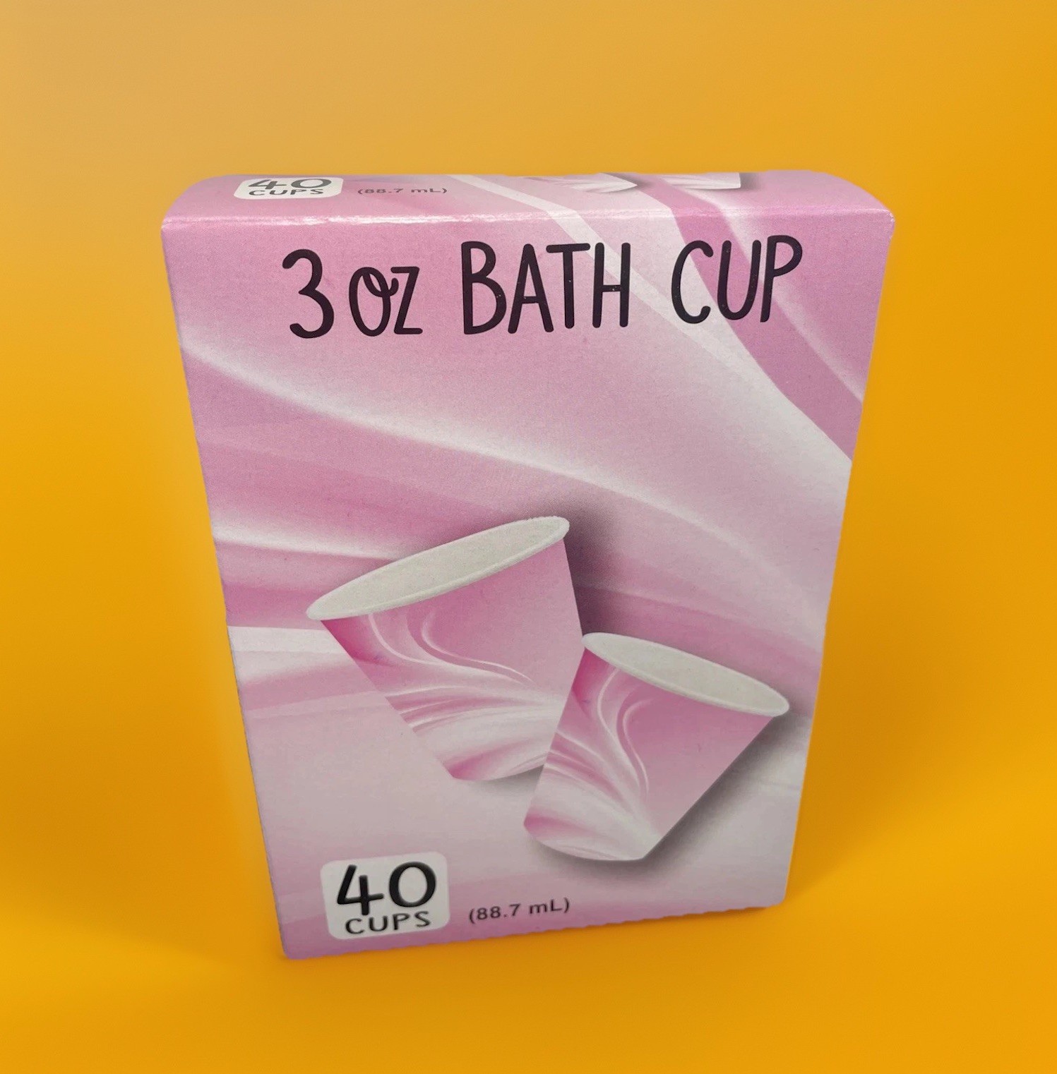 Max Home Products Pink Swirl 3oz Bath Cups 40ct New