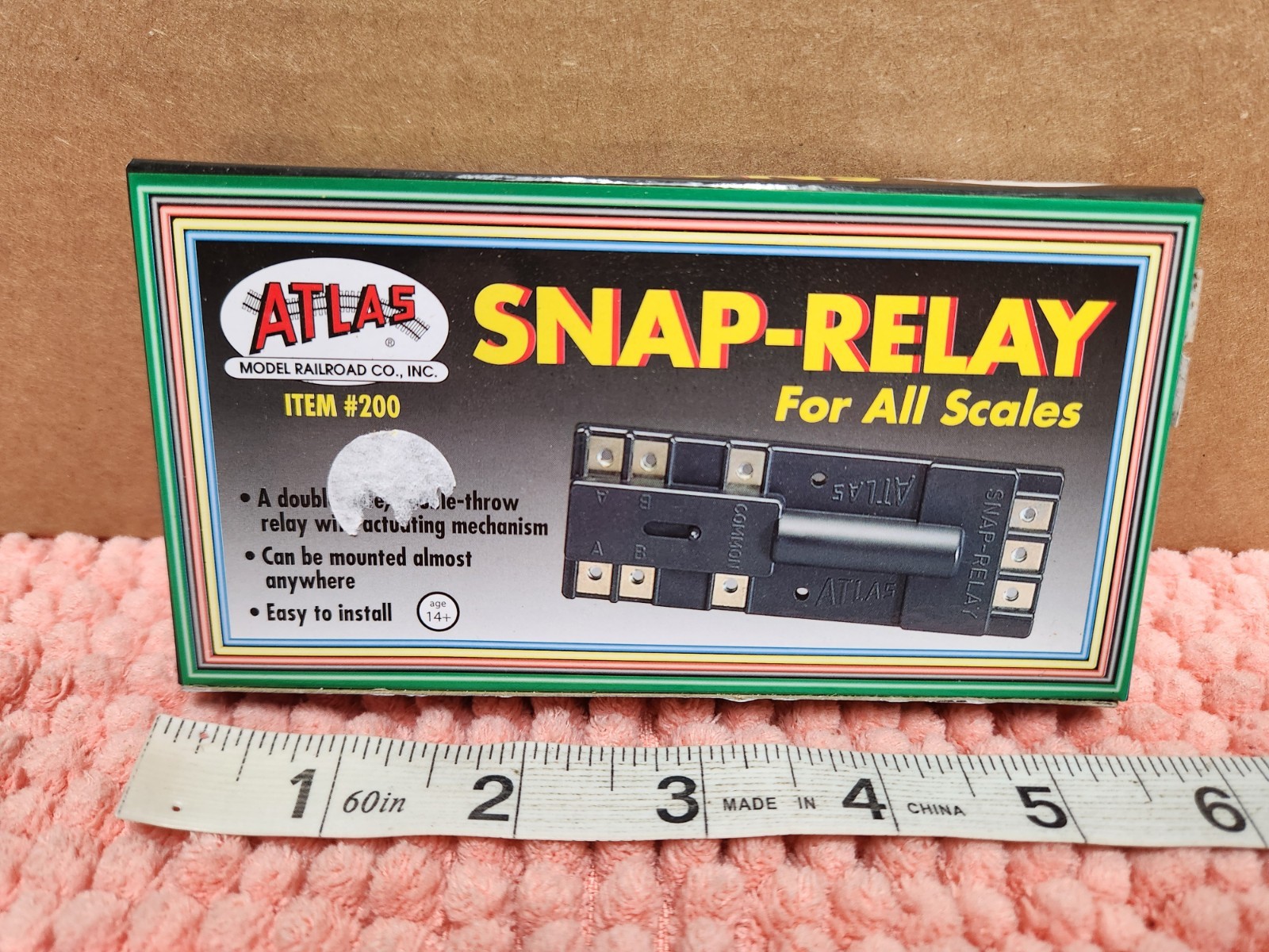 Atlas Model Railroad "Snap Relay" For All Scales Item #200 Atlas Train Parts