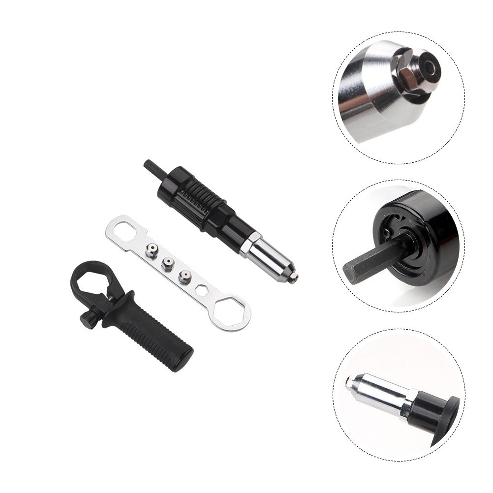Metal Rivet Shooter Connector Pulling Machine Joint Right Angle Drill Adapter