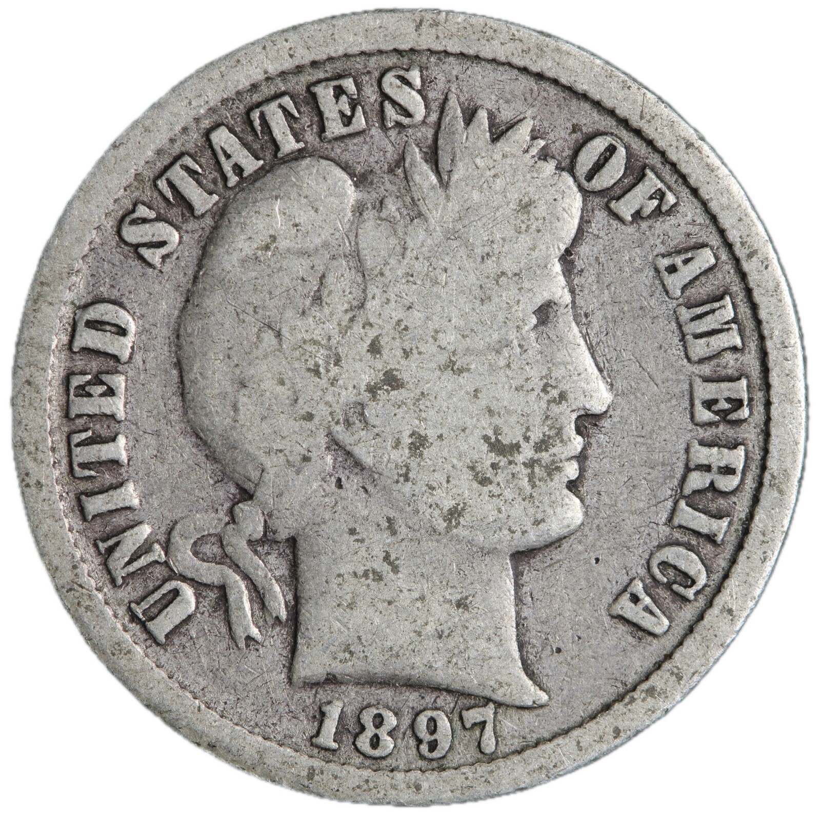 1897 Barber Dime Nice Circulated VG/FINE! Complete Your Album!