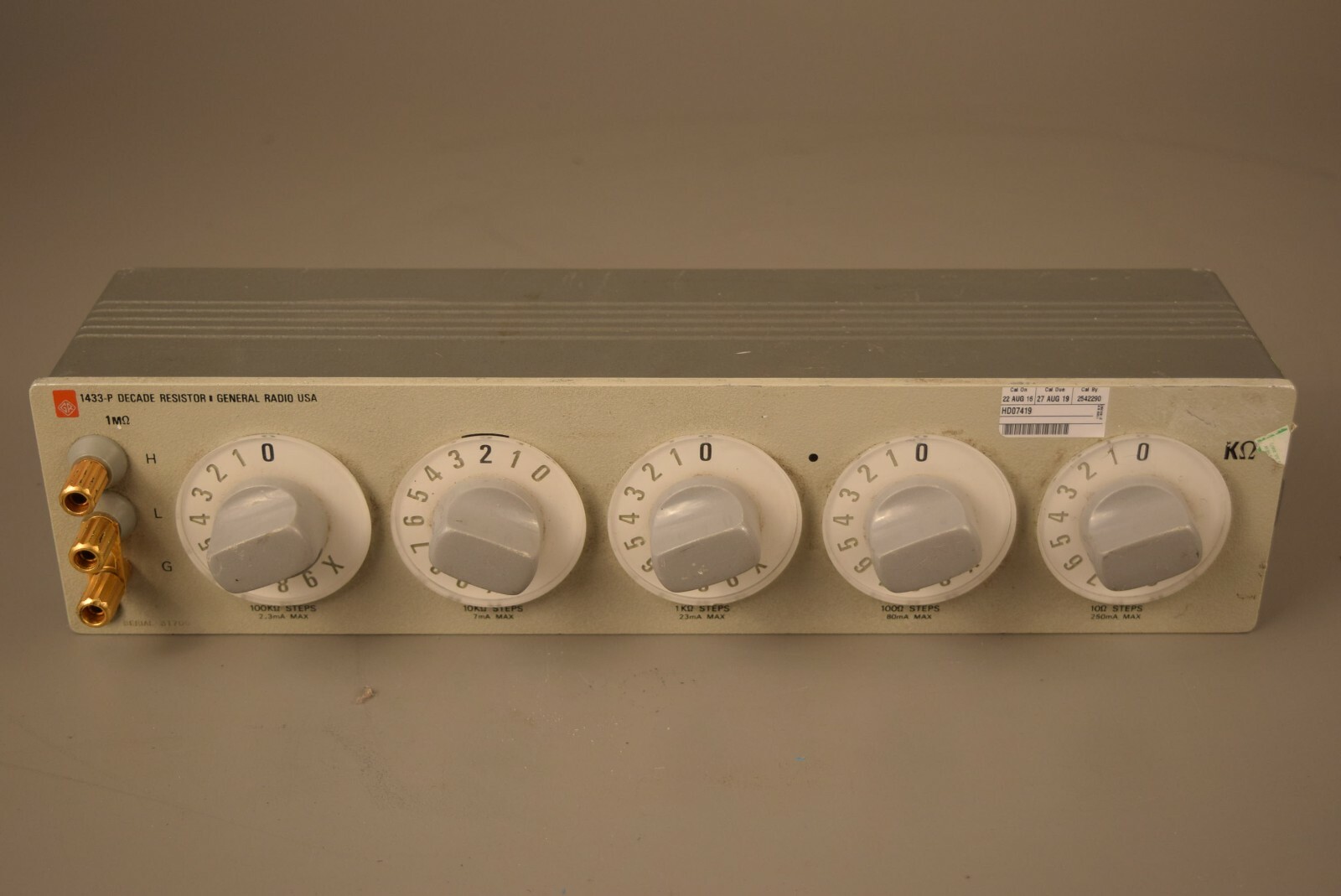 General Radio 1433-P Decade Resistor Precision Wire Wound Resistance GUARANTEED!