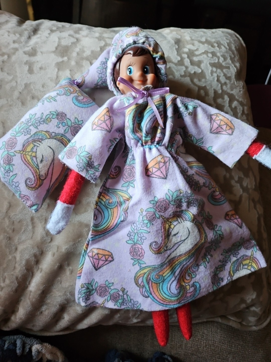 SALE: ELF NIGHTGOWN UNICORN FABRIC