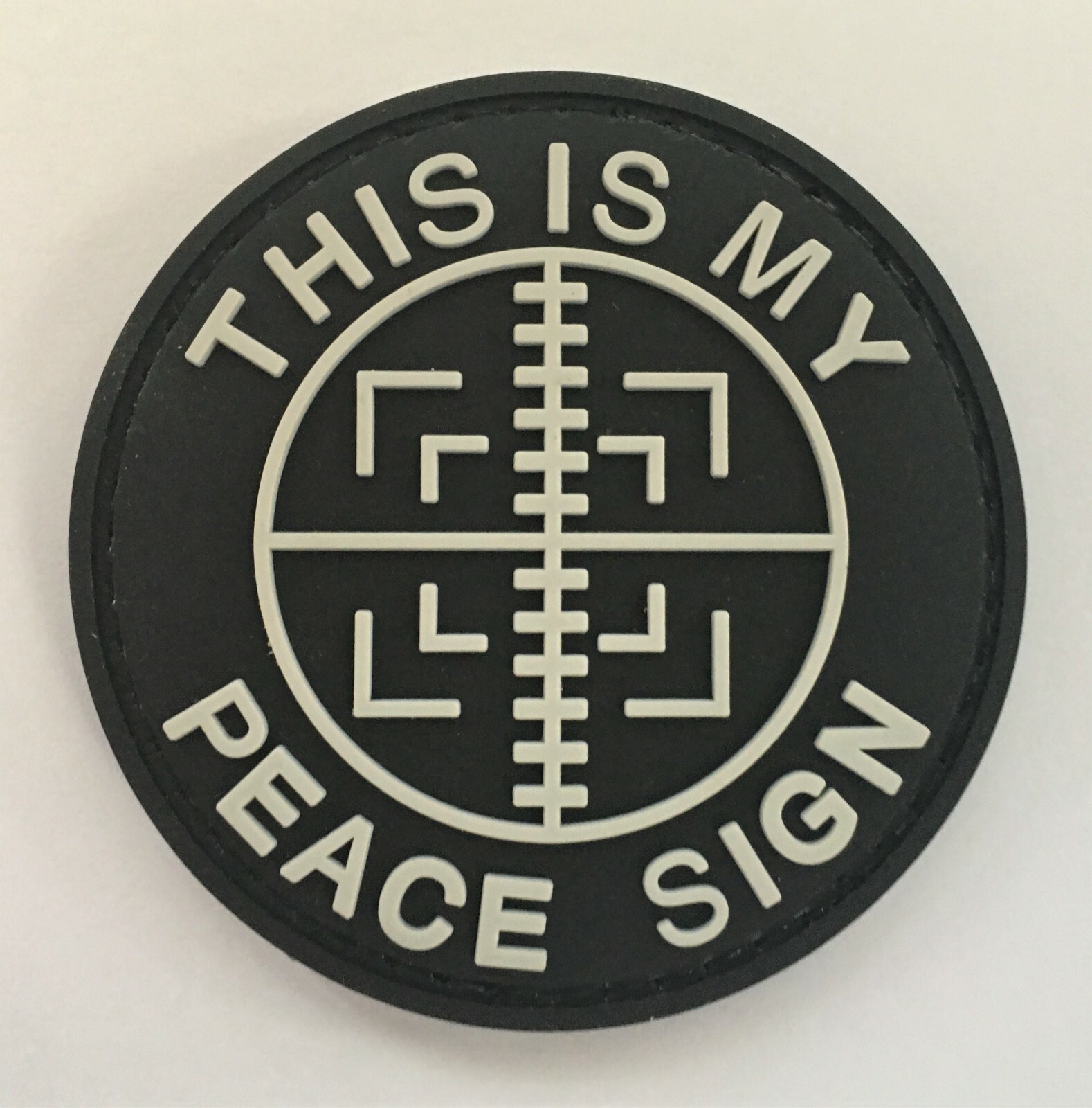 This Is My Peace Sign PVC Patch (SOI Infantry Topgun SF NYPD SEAL Recon SWAT 673