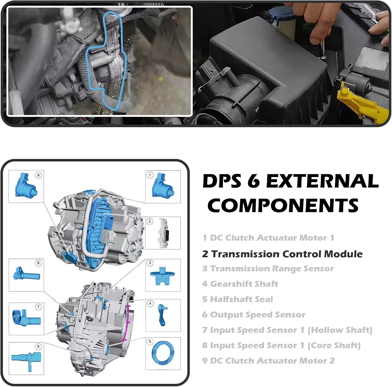 Programmed TCU TCM Transmission Control Module (A2C53377498) For Ford Focus 2.0L