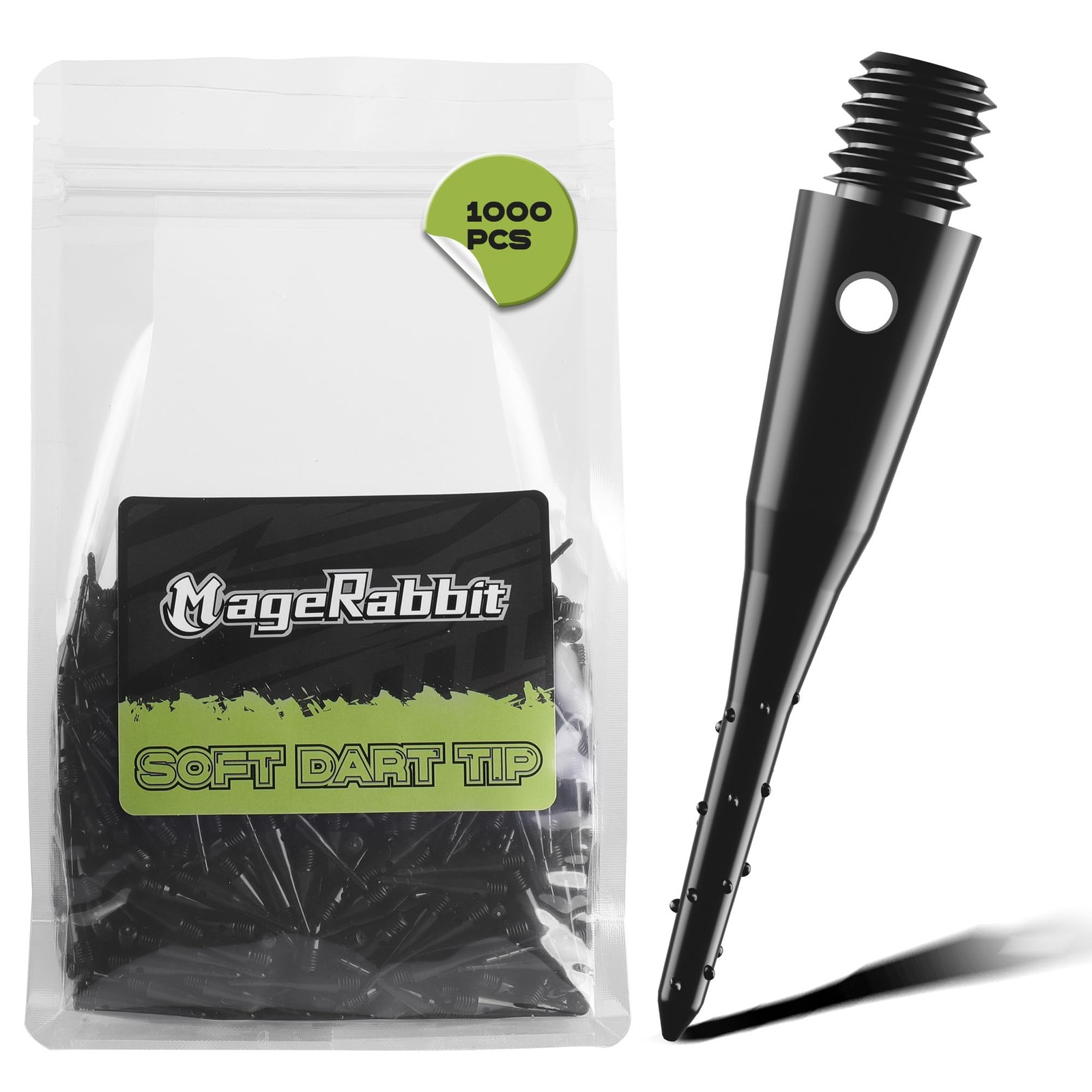 Dart Plastic Tip 1000 Pcs, Professional Dart Soft Tip, Unbreakable Reinforced...