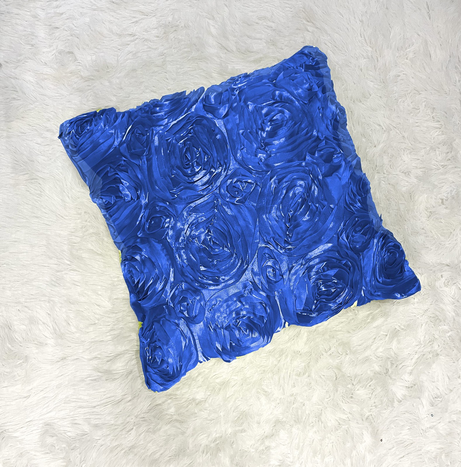 iMaylex Soft Decorative Satin Rose Throw Pillow Covers for Easter Lumbar Fall...