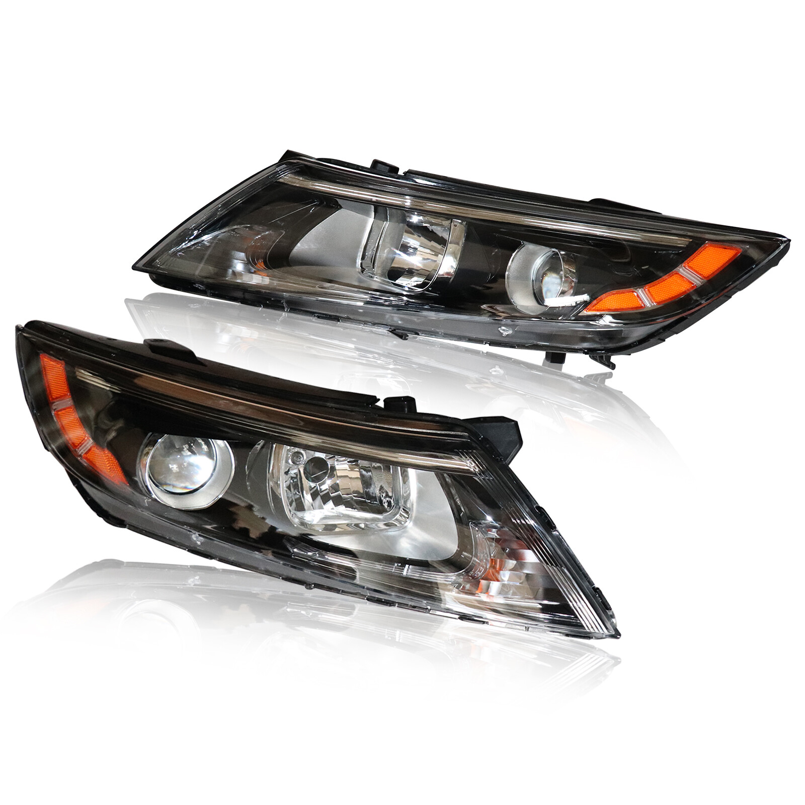 Pair Halogen Headlights For 2014-2015 Kia Optima EX LX SX Left + Right Headlamps