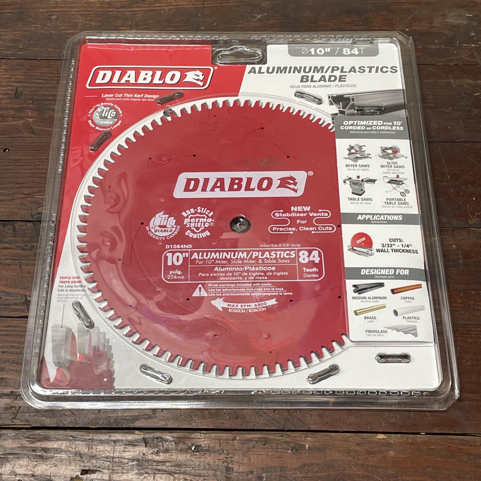 Freud Diablo D1084L 10-Inch x 84t Blade 5/8-Inch Arbor