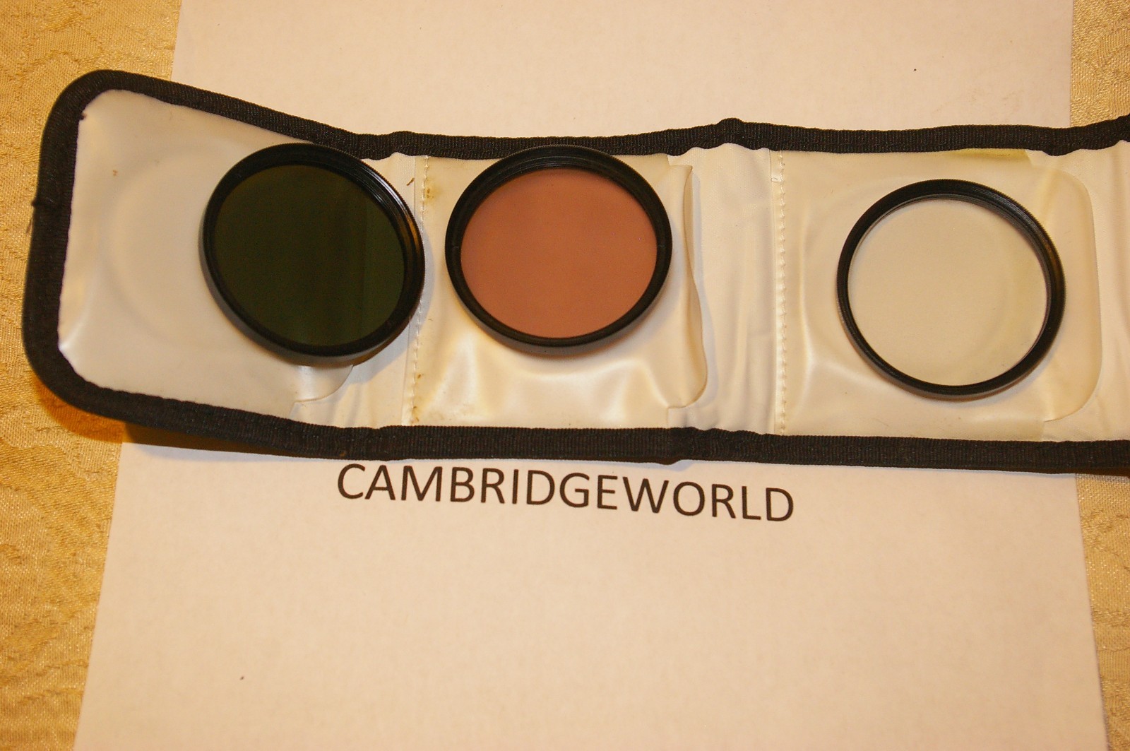 49mm FILTER SET of 3 NEW in BOX MADE in JAPAN UV  ND4 FLD  with CASE by ZYKKOR