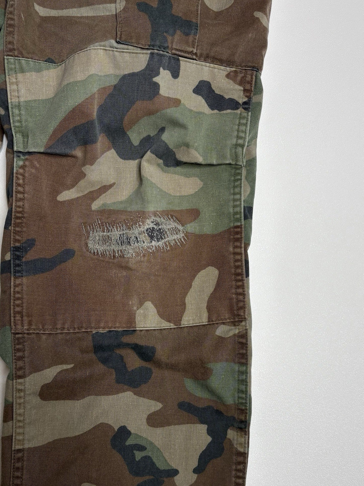 Woodland Camouflage Pattern Combat Trousers Size Small Long