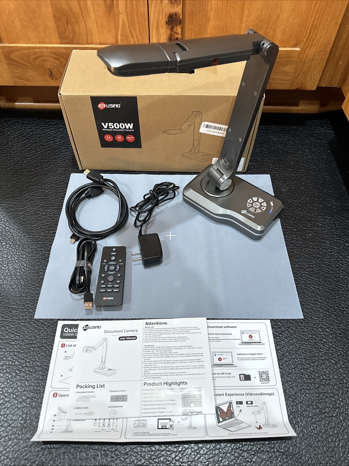 V500W VGA/HDMI/USB Three Mode 8MP 1080P PC Document Camera 30FPS USB HDMI/VGA